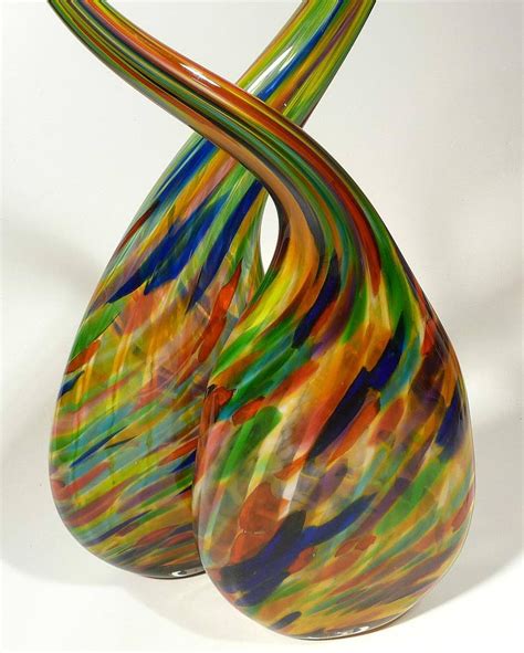 Hand Blown Glass Sculptures .